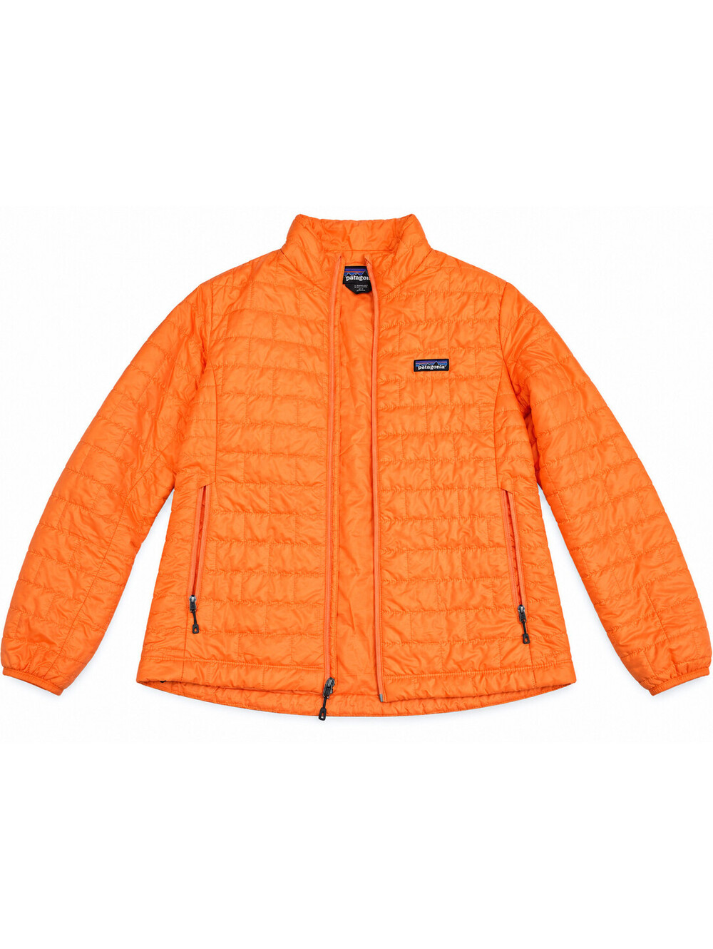 Patagonia Nano Puff Jacket Women's Large L Orange PrimaLoft Puffer Full Zip
